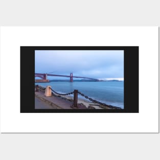 Golden Gate at Dawn Posters and Art